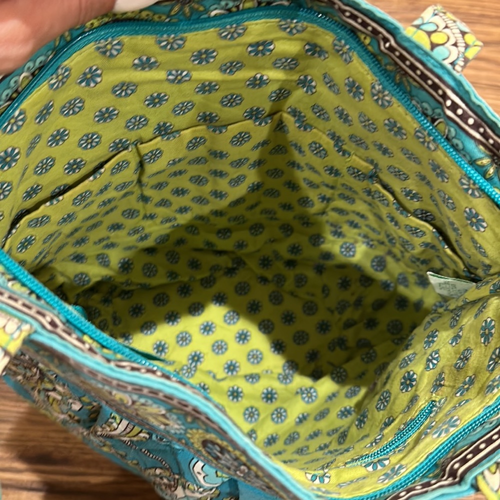Vera Bradley Vintage Teal Purse - Picture 4 of 5
